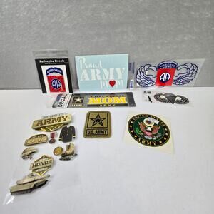 U S Army Airborne Scrapbook Stickers, Car Decals, Patch & Resin Boot Ornament